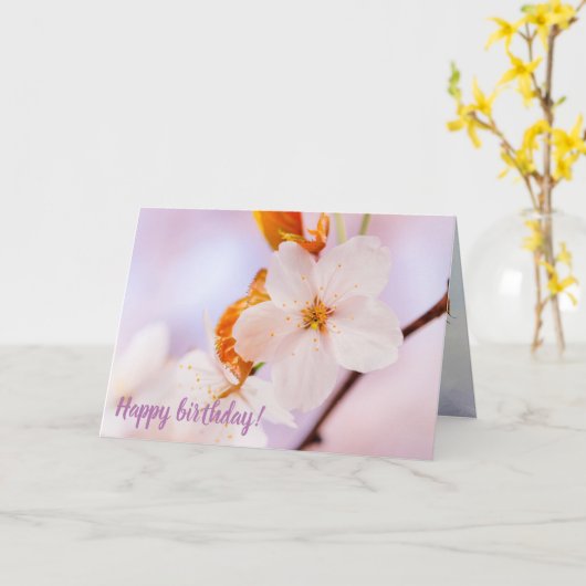 Frontaal Uitzicht van de Sakura-ventilator in het Kaart (Gele Bloem)