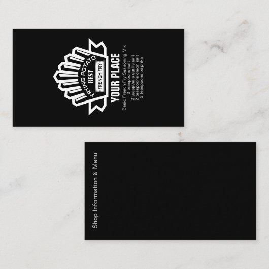 Frontaardappel Visitekaartje (Voorkant / Achterkant)