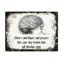 Frontal Lobe Haiku-Briefkaarten