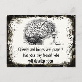 Frontal Lobe Haiku-Briefkaarten Briefkaart