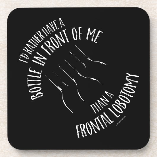 Frontal Lobotomy Beverage Coaster Bier Onderzetter (Voorkant)