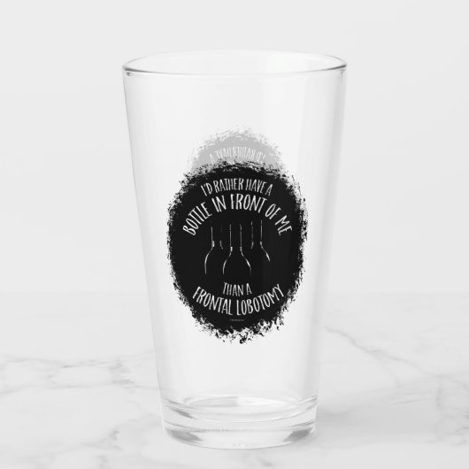 Frontale Lobotomie glas (Achterkant)