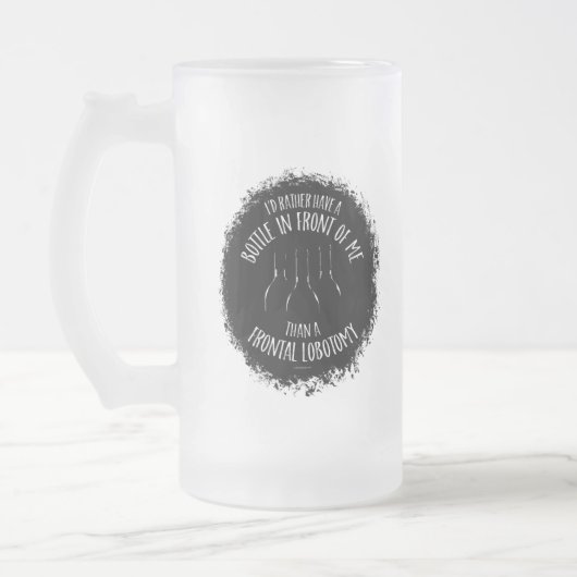 Frontale lobotomie, Mok van geblazen glas (Links)