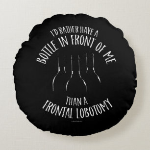 Frontale Lobotomy Round Pillow Rond Kussen
