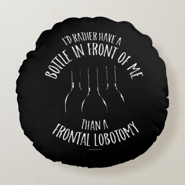 Frontale Lobotomy Round Pillow Rond Kussen (Voorkant)
