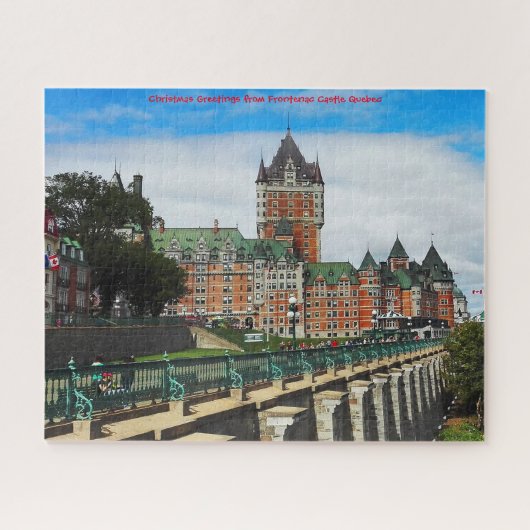 Frontenac Castle Quebec. Jigzaag Puzzle Legpuzzel (Horizontaal)