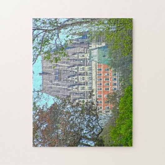 Frontenac Castle Quebec. Legpuzzel (Verticaal)