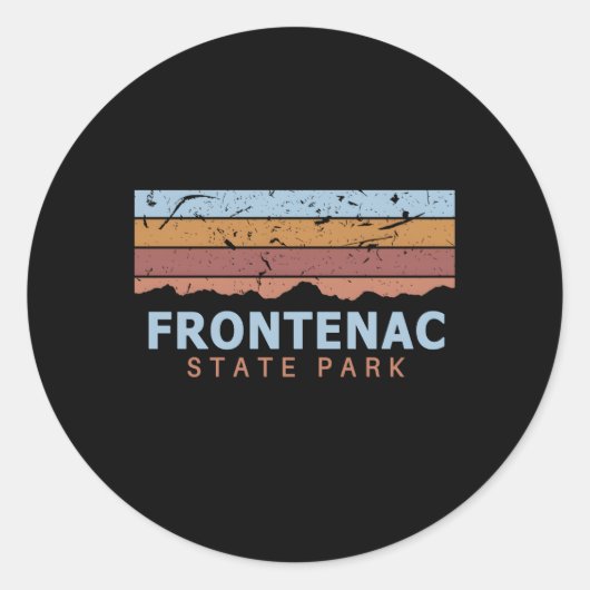 Frontenac State Park, Minnesota Ronde Sticker (Voorkant)