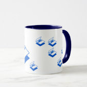 Frontend Bundler Mok - Blauw thema (Voorkant rechts)