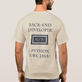 Frontend en Backend ontwikkelaar T-Shirt