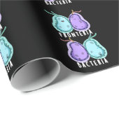 Fronteria Bacteria Funny Biology Pun Dark BG Cadeaupapier (Rol Hoek)