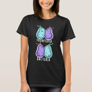 Fronteria Bacteria Funny Biology Pun Dark BG T-shirt