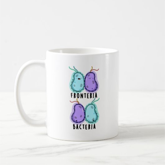 Fronteria Bacteria Funny Biology Pun Koffiemok (Links)