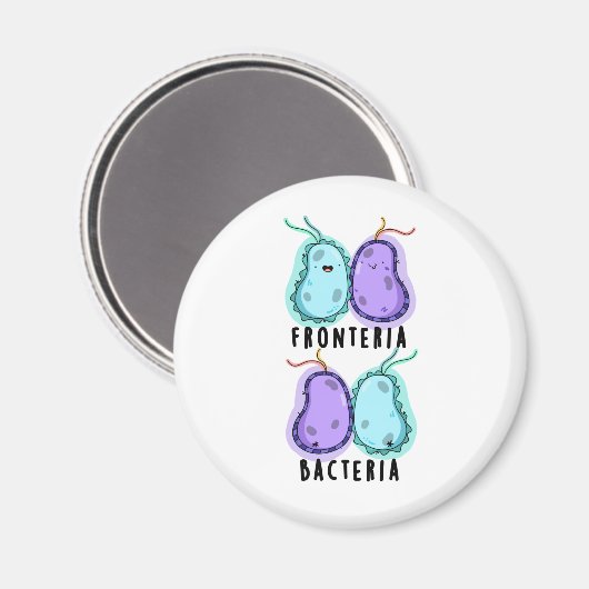 Fronteria Bacteria Funny Biology Pun Magneet (Voorkant / Achterkant)