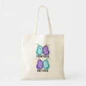 Fronteria Bacteria Funny Biology Pun Tote Bag (Voorkant)