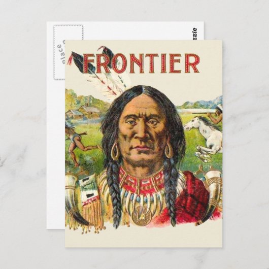 Frontier Cigar Adverteren Briefkaart (Voorkant / Achterkant)