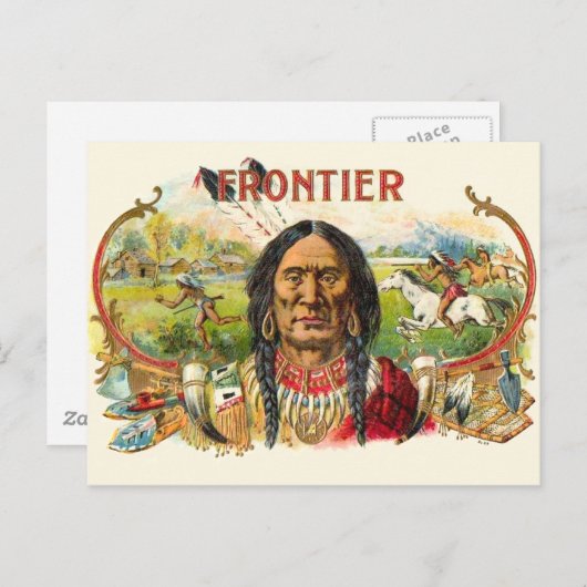 Frontier Cigar Adverteren Briefkaart (Voorkant / Achterkant)