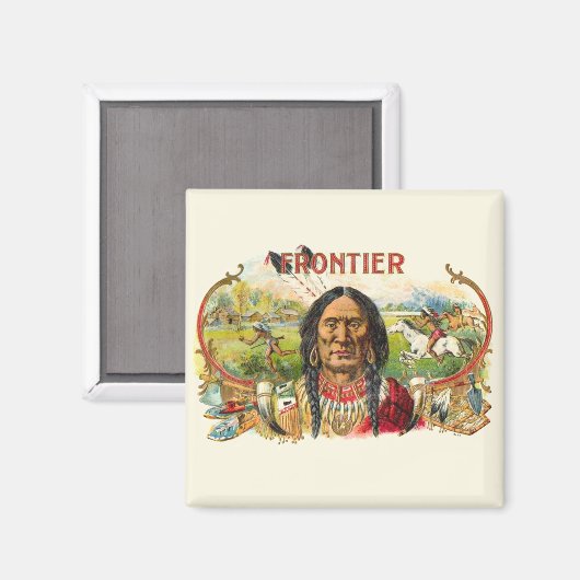 Frontier Cigar Adverteren Magneet (Voorkant / Achterkant)