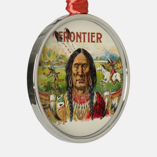 Frontier Cigar Adverteren Metalen Ornament (Rechts)