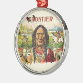 Frontier Cigar Adverteren Metalen Ornament (Links)