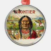 Frontier Cigar Adverteren Metalen Ornament (Voorkant)