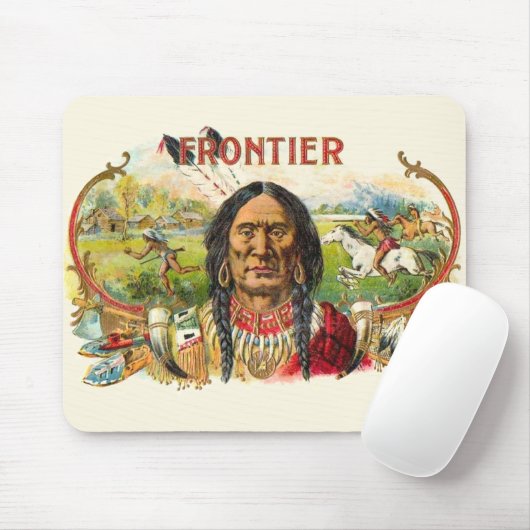 Frontier Cigar Adverteren Muismat (Met muis)