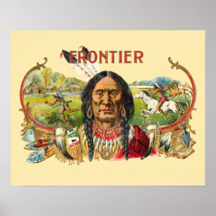 Frontier Cigar Adverteren Poster