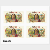 Frontier Cigar Adverteren Rechthoekige Sticker (Vel)