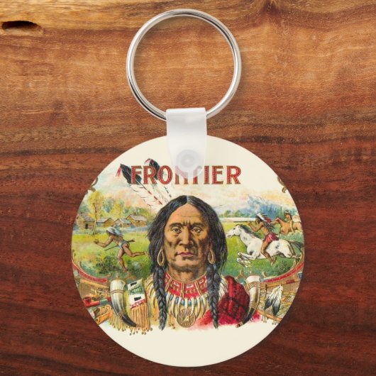 Frontier Cigar Adverteren Sleutelhanger (Voorkant)