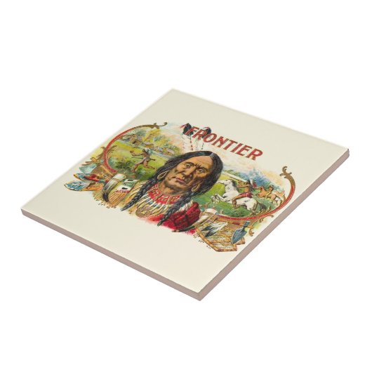 Frontier Cigar Adverteren Tegeltje (Zijkant)