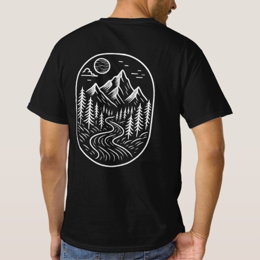 Frontier Pulse — Rise Beyond the Peaks T-shirt (Achterkant)