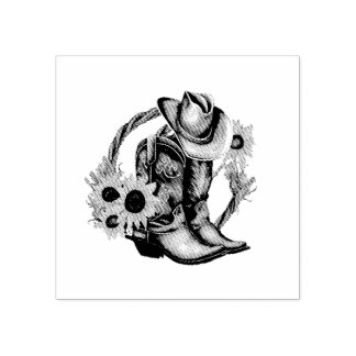 Frontier Trails Western-thema stempel