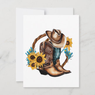 Frontier Whispers: Wild West Note Cards Notitiekaartje