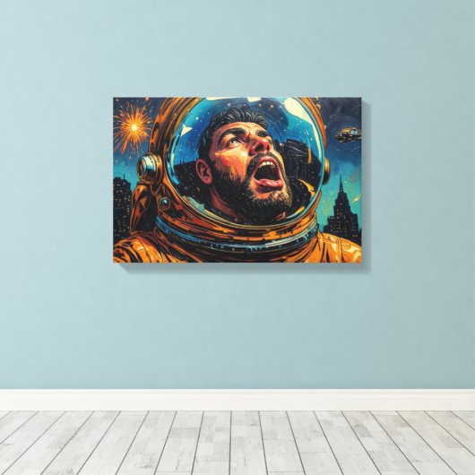 FRONTIERS-4 CANVAS AFDRUK (Insitu (Houten vloer))