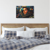 FRONTIERS-5 CANVAS AFDRUK (Insitu (Slaapkamer))