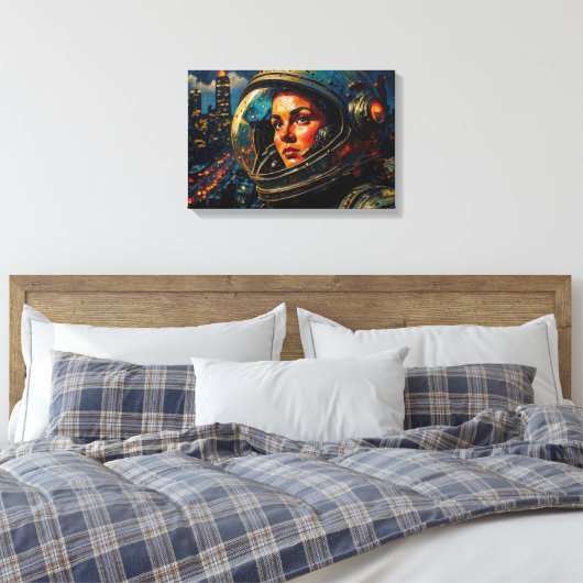 FRONTIERS-5 CANVAS AFDRUK (Insitu (Slaapkamer))