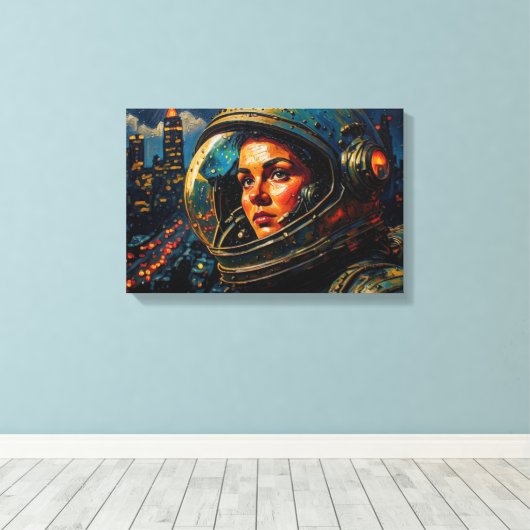 FRONTIERS-5 CANVAS AFDRUK (Insitu (Houten vloer))