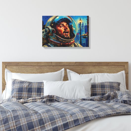 FRONTIERS-6 CANVAS AFDRUK (Insitu (Slaapkamer))