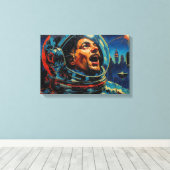 FRONTIERS-7 CANVAS AFDRUK (Insitu (Houten vloer))