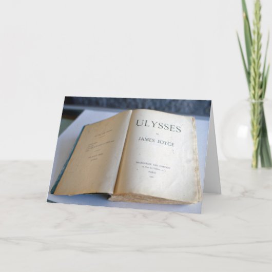 Frontispice van "Ulysses" door James Joyce Kaart (Voorkant)