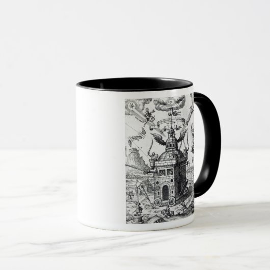 Frontispiece "Collegium Fama Fraternitatis" Mok (Voorkant rechts)