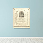 Frontispiece Colton's American Atlas Canvas Afdruk (Insitu (Houten vloer))