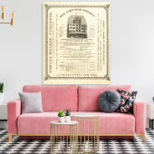 Frontispiece Colton's American Atlas Canvas Afdruk (Insitu (Woonkamer))