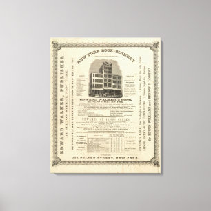Frontispiece Colton's American Atlas Canvas Afdruk