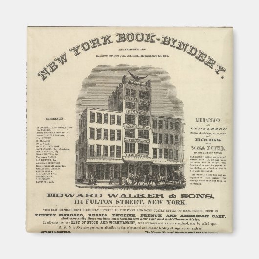 Frontispiece Colton's American Atlas Magneet (Voorkant)