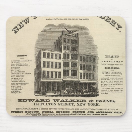 Frontispiece Colton's American Atlas Muismat (Voorkant)