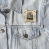 Frontispiece Colton's American Atlas Vierkante Button 5,1 Cm (In situ)