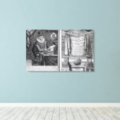 Frontispiece en Titlepage Canvas Afdruk (Insitu (Houten vloer))