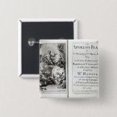 Frontispiece for Apollo's Feast, c.1734 Vierkante Button 5,1 Cm (Voorkant /achterkant)