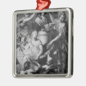 Frontispiece "French Academy Dictionary" Metalen Ornament (Links)